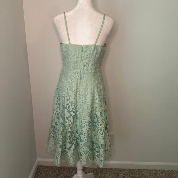 Nanette Lepore light green sleeveless a-line midi dress size 6 - Picture 5 of 14
